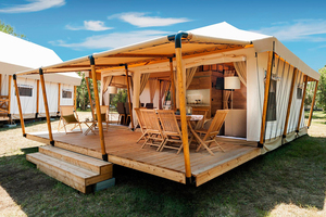 Carpa Safari de Lujo con Estructura de Madera Sólida, Moderna y Elegante, con Terraza, para Hoteles y Resorts de Lujo al Aire Libre - Product Image 3