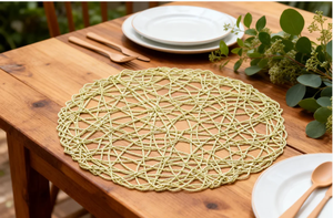 مفارش كلاسيكية منسوجة بسعر المصنع مفارش مستديرة تقدم الطعام طاولات طعام مستدامة - Product Image 4