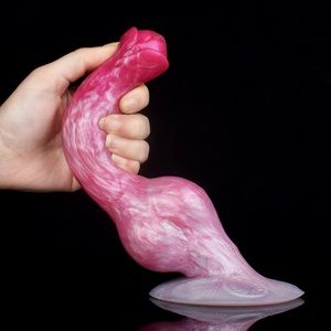 Liquid Silicone Wolf Dog Suction Cup Penis Soft Anal Plug <b>for</b> <b>Men</b> Women Adult Sex <b>Toy</b> Massage Masturbation Device - Product Image 5