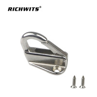 Gancho de resorte para defensa marina con tornillos de acero inoxidable 304/316 para yates y vehículos recreativos, precio mayorista de fábrica