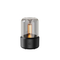 Diffuseur d'aromathérapie créatif à lumière de bougie simulée, humidificateur d'air silencieux à brancher pour l'huile essentielle et aide au sommeil