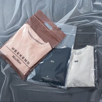 Sac à fermeture éclair écologique UniOne givré avec logo personnalisé, sac à fermeture éclair pour vêtements, sac en polyéthylène givré avec fermeture éclair