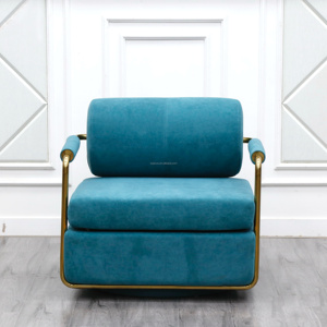 Sillón Giratorio Moderno de <span class=keywords><strong>Tela</strong></span>, el Más Vendido, <span class=keywords><strong>para</strong></span> Dormitorio, Apartamento, Cafetería, Hotel, Villa, con 3 Años de Garantía - Product Image 2