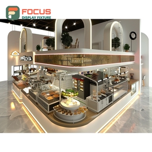 Vitrina Moderna para Café con Frente de Vidrio Templado, Área de Exhibición de Granos de Café, Vitrina para Cafetería - Product Image 4