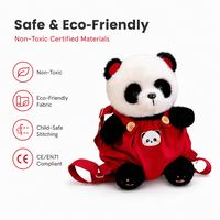 Mochila de Peluche Personalizada con Diseño de Animal, Linda y Suave, Ideal para Regalo