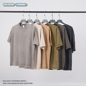 Camiseta Oversize de Verano para Hombre, Premium, Estilo Vintage Lavado, con Logotipo Personalizado, Corte Holgado y Estampado - Product Image 3