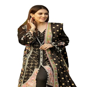 Salwar Kameez en soie, cachemire et coton pour femmes - Vêtement décontracté - Product Image 1