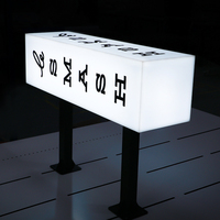 Boîte à lumière acrylique entièrement lumineuse personnalisée avec panneau en vinyle pour publicité Boîte à lumière extérieure à éclairage frontal