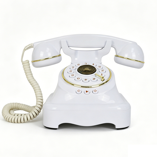 New Arrival Blue-tooth Network Retro Antique Audio Guest Book Phone Vintage Recorder Retro Style Telephones Wholesale