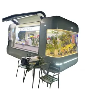 Trung Quốc Nguồn cung cấp tùy chỉnh Airstream Snack máy thực phẩm Xe tải Trailer bánh cửa hàng thực phẩm trang bị đầy đủ USA với nướng nồi chiên sâu