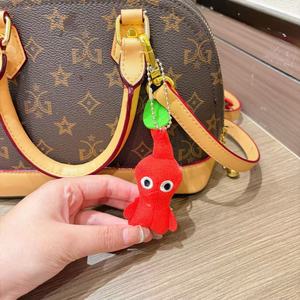 Porte-clés en peluche tricoté <span class=keywords><strong>Pikmin</strong></span>, poupée de dessin animé 8 cm, breloque de sac à dos, cadeau doux et moelleux - Product Image 3