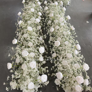 L877 diseño personalizado decoración de boda Baby Breath Shower flor Mesa blanco rosa Artificial Babysbreath flores corredor - Product Image 6