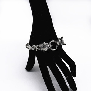 Pulsera de acero de titanio con cabeza de lobo yunnique, joyería Punk Hip Hop para hombre, regalo, pulsera de cadena a la moda - Product Image 4