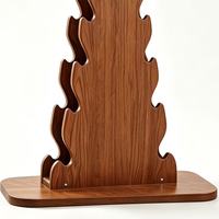 Support de rangement pour haltères en chêne rouge robuste, 5, 6 ou 10 niveaux, présentoir en bois pour usage commercial, équipement de gym
