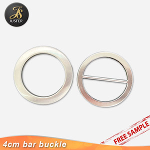 1.5 inç yuvarlak şekil metal boş kemer toka kendinden kapak toka - Product Image 5