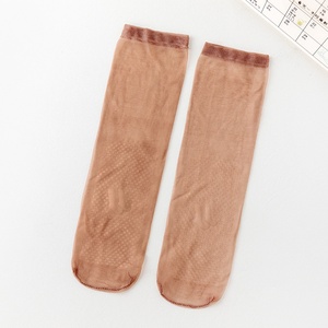 <span class=keywords><strong>Bas</strong></span> d'été transparents antidérapants mi-mollet pour femmes Style court Chaussettes fines résistantes à l'usure de <span class=keywords><strong>couleur</strong></span> <span class=keywords><strong>chair</strong></span> - Product Image 4