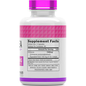 Groothandel Private Label Oem/Odm <span class=keywords><strong>Echinacea</strong></span> Purpurea Extract Polyfenolen 4% <span class=keywords><strong>Echinacea</strong></span> Extract <span class=keywords><strong>Capsule</strong></span> - Product Image 3