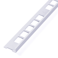 Bordure de carrelage en aluminium en forme de L moderne, bordure métallique durable pour carreaux en céramique et en porcelaine - Autocollante, imperméable, marque Fushifu, 2 ans