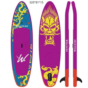 Tabla de Surf Inflable de Carreras de Doble Capa de PVC de 12'6 (381 cm) con Tecnología Drop Stitch, Color AMARILLO LUMINOSO - Product Image 4