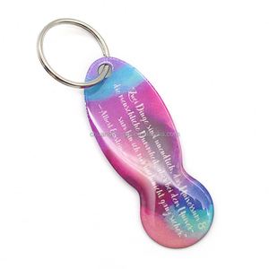 Porte-clés avec ouvre-bouteille en forme de jeton de chariot de courses pour le marché européen, impression CMYK, revêtement époxy - Product Image 6