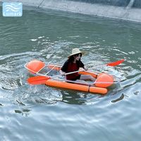 Sac flottant latéral transparent pour siège de kayak en cristal coloré avec kit complet pour le tourisme, nouveau design de Chine Lumark, résistant aux UV
