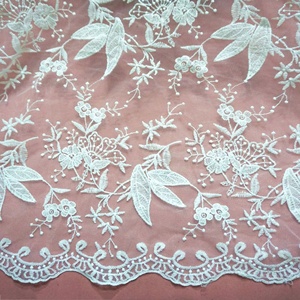 <strong>Cheap</strong> White Wedding <strong>Lace</strong> <strong>Fabric</strong> Embroidered Bridal Accessory LT20701 - Product Image 2