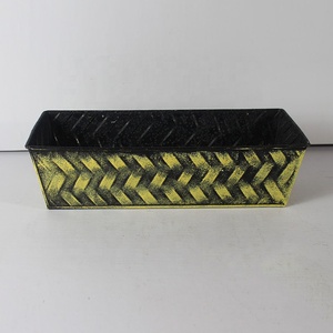 Grande jardinière de jardin rectangulaire <span class=keywords><strong>en</strong></span> acier galvanisé pour fleurs et arbustes <span class=keywords><strong>Pot</strong></span> de fleur <span class=keywords><strong>en</strong></span> fer galvanisé de construction robuste - Product Image 3