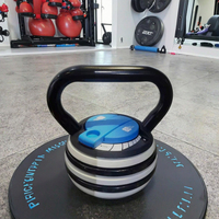 Ensemble d'haltères Kettlebells de gymnastique à poids libre réglable de 20/40 livres