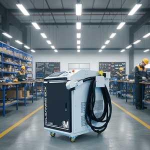 เครื่องทำความสะอาดด้วยเลเซอร์ไฟเบอร์พัลส์ 500w เครื่องทำความสะอาดสนิมและคราบน้ำมันแบบพัลส์ เครื่องทำความสะอาดด้วยเลเซอร์พัลส์ เป็นเครื่องทำความสะอาดพื้นผิวแบบไม่สัมผัส - Product Image 1