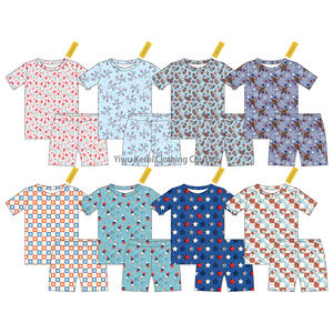 <span class=keywords><strong>Kerui</strong></span> Prêt à expédier Pyjama bébé en bambou à motifs mystère, coffret cadeau, provenant de l'usine, ensemble pyjama en bambou pour enfants - Product Image 4