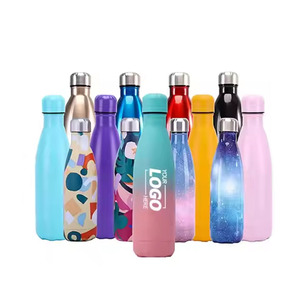 Bouteille d'eau personnalisée en acier inoxydable à triple isolation-Conception étanche à la sueur pour le voyage et le <span class=keywords><strong>camping</strong></span> - Product Image 1