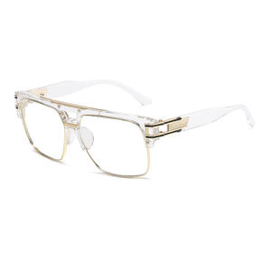 Nouvel Arrivage Lunettes de Soleil Carrées Métalliques Transfrontalières - <span class=keywords><strong>Protection</strong></span> UV, Lunettes Tendance Unisexe pour Hommes et Femmes Vente en Gros - Product Image 2