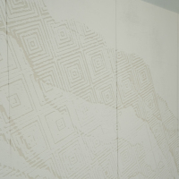 Papier peint SUNGPU 3D pour la maison, surface en velours doux, tissu mural gravé électriquement, texture géométrique de labyrinthe, revêtement mural décoratif