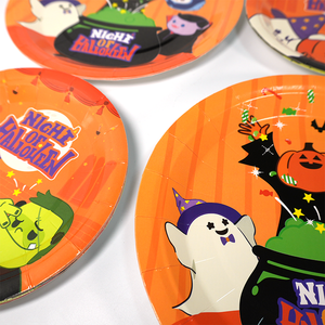 Assiettes en papier rectangulaires jetables biodégradables écologiques recyclables pour collations, pain, nourriture pour animaux de compagnie, anniversaires, Halloween - Product Image 3