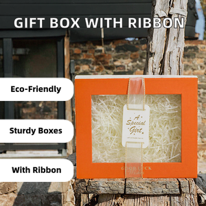 Caja de Regalo Rectangular Rígida de Papel Recubierto Reciclado para Bodas, con Ventana de PVC y Cinta, Venta al Por Mayor - Product Image 2