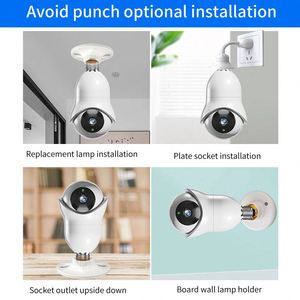 360 Panorama Lamp <b>Camera</b> 5GHZ 2.4Ghz Bulb Video <b>Camera</b> Surveillance 360 Degree Light Bulb Wifi Cctv Security Cameras - Product Image 4