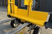 Fendeuse de bûches verticale robuste 20 tonnes, diamètre 500 mm, moteur certifié EPA, démarrage électrique, pompe 3 étapes, cycle 4S, axe à torsion