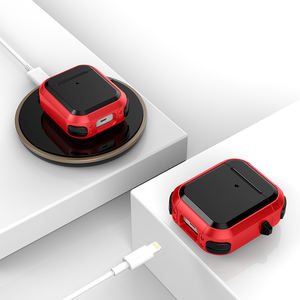 Pour <span class=keywords><strong>AirPods</strong></span> <span class=keywords><strong>2</strong></span> étui <span class=keywords><strong>de</strong></span> protection complet <span class=keywords><strong>avec</strong></span> <span class=keywords><strong>charge</strong></span> <span class=keywords><strong>sans</strong></span> <span class=keywords><strong>fil</strong></span> 4 coins anti-chute PC TPU housse d'écouteur <span class=keywords><strong>avec</strong></span> porte-clés Portable - Product Image 2