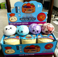 Luckykoo Kawaii Toy Smile Surprise Colored Viral Blind Box Bun Giant Glitter Mystery Mini Dumpling Squishy