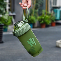 Vente en gros 350ml 500ml 700ml Personnalisé Logo Personnalisé Protéine Sport Plastique Shaker Bouteille Gym Poudre Protéine Shaker Tasse Sans BPA