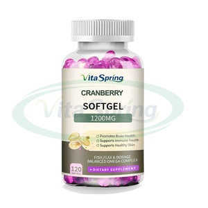 Cápsulas de Vitamina C y Arándano Rojo Ausreson, Suplemento Dietético de Marca Propia para la Salud Inmunológica, Cápsulas Blandas de Arándano Rojo - Product Image 1