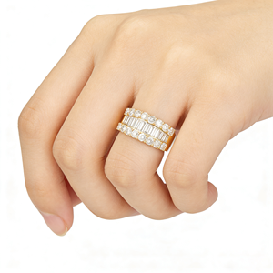 CUSTOM 9K10K14K18K SOLID GOLD LAB GROWN CVD IGI DIAMOND ENGAGEMENT PARTY FASHION RING for MEN WOMEN - Product Image 3