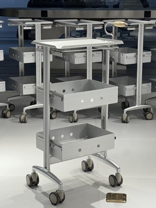Chariot de rangement multifonctionnel professionnel en acier inoxydable pour salon de coiffure, permanente, coloration, coiffeur et barbier - Product Image 6