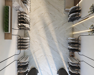 Custom Clothing Store Display Furniture Modern Boutique Interior Design Wooden Garment Racks and Retail Display Cabinets - Product Image 2