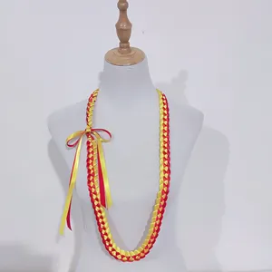Großhandel hochwertige Band Lei 100cm Auszeichnung bei Abschluss feier gewebte Halskette