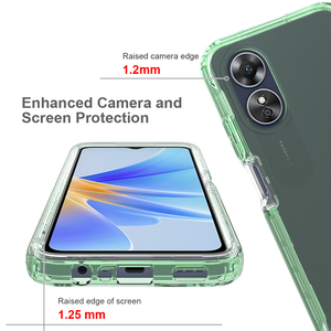 TPU PC <span class=keywords><strong>2</strong></span> trong 1 360 đầy đủ bảo vệ điện thoại di động Trường hợp đối với Oppo A17 4G Cover quay lại - Product Image 4