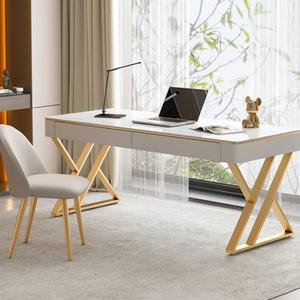 ชุดโต๊ะและเก้าอี้หินชนวนสุดหรู โต๊ะเขียนหนังสือสไตล์โมเดิร์นเรียบง่าย - Product Image 1