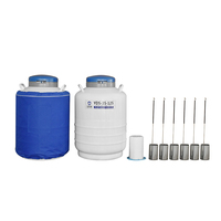 Conteneur à azote liquide LN2 à double couche de 35 litres avec support à quatre niveaux et ouverture de 125 mm
