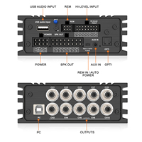 AudioWinner S810.8D 8CH classe D voiture DSP processeur amplificateur 10CH HIFI Audio 2 canaux séparation égaliseurs croisements