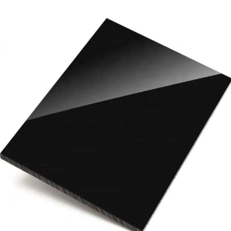 1/8 Zoll hohe Qualität Großhandel gegossenes Acrylblech Acrylblech / PMMA-Bogen / Plexiblögen schwarz matt für Malerei, leicht zu schneiden
